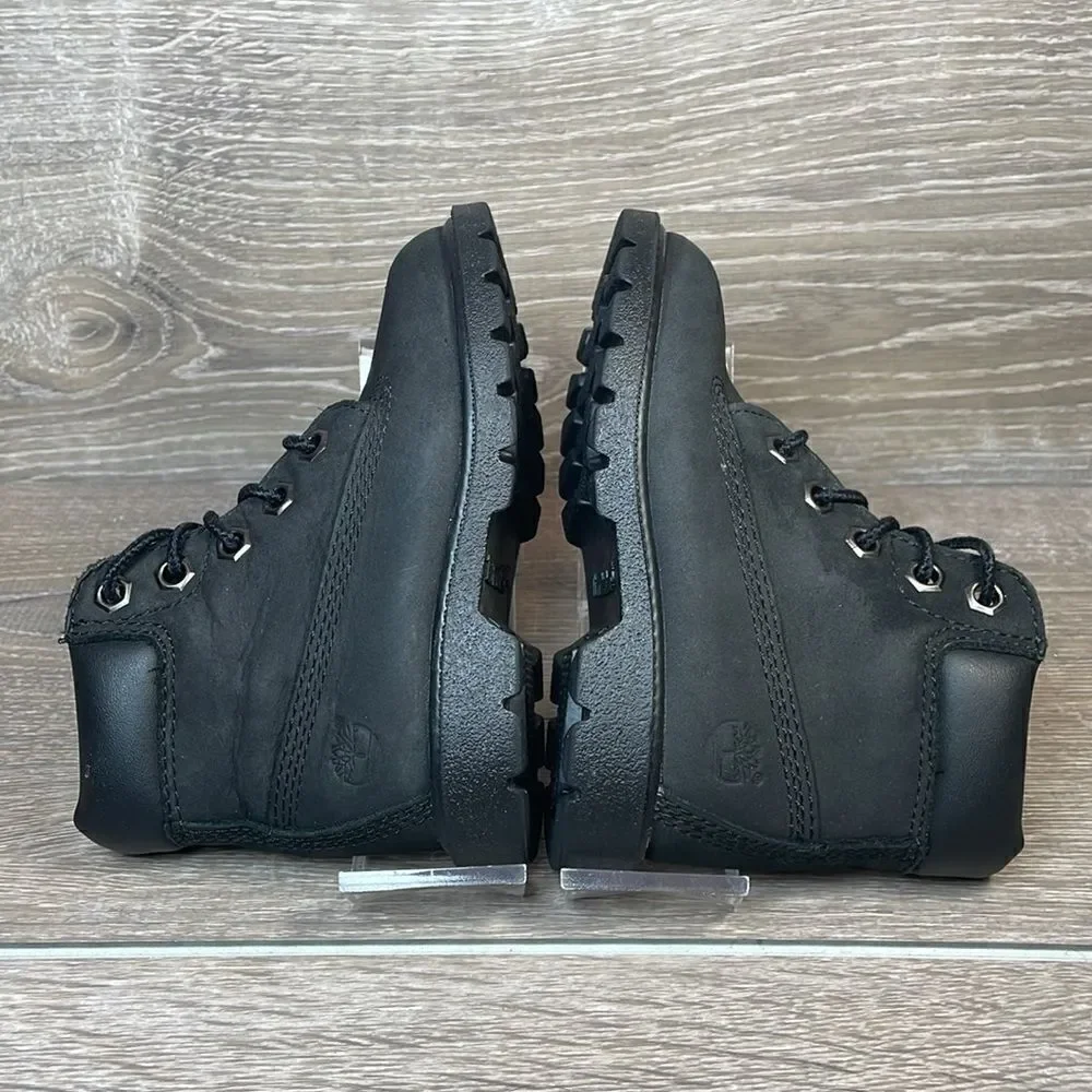 Timberland 6” Classic Waterproof Black Leather Toddler Boy Size 7 Lace Up Boots
